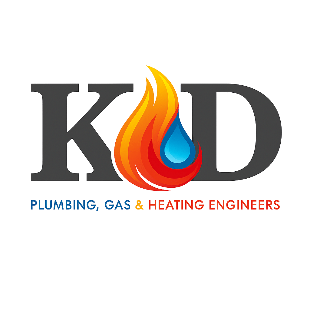 kd plumbing gas & heating engineers logo upscaled transparent